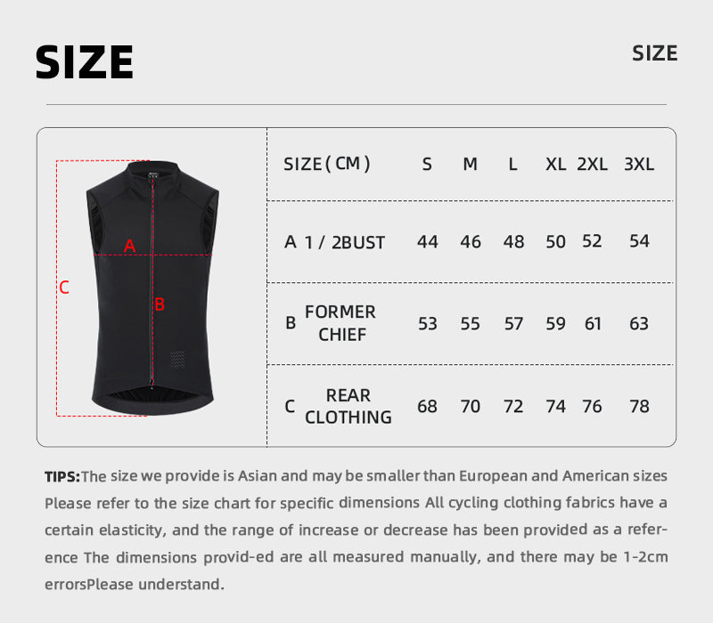 YKYWBIKE Men's Cycling Gilet Waterproof Windproof 10-20°C Bicycle Sleeveless Tops Thermal Fleece Vest YKK Road Bike MTB Gilet