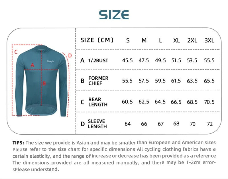 YKYW Men Windproof Waterproof Long Sleeve Cycling Jacket YKK Double Zipper Breathable MTB Bike Clothing Tops Pro Team Jersey