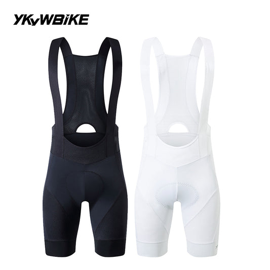 YKYWBIKE Men's Cycling Bib Shorts Road Bike Bibs Bicycle Tights Cycling MTB Bib Pants with 6 Hours Padded Belgium Padding