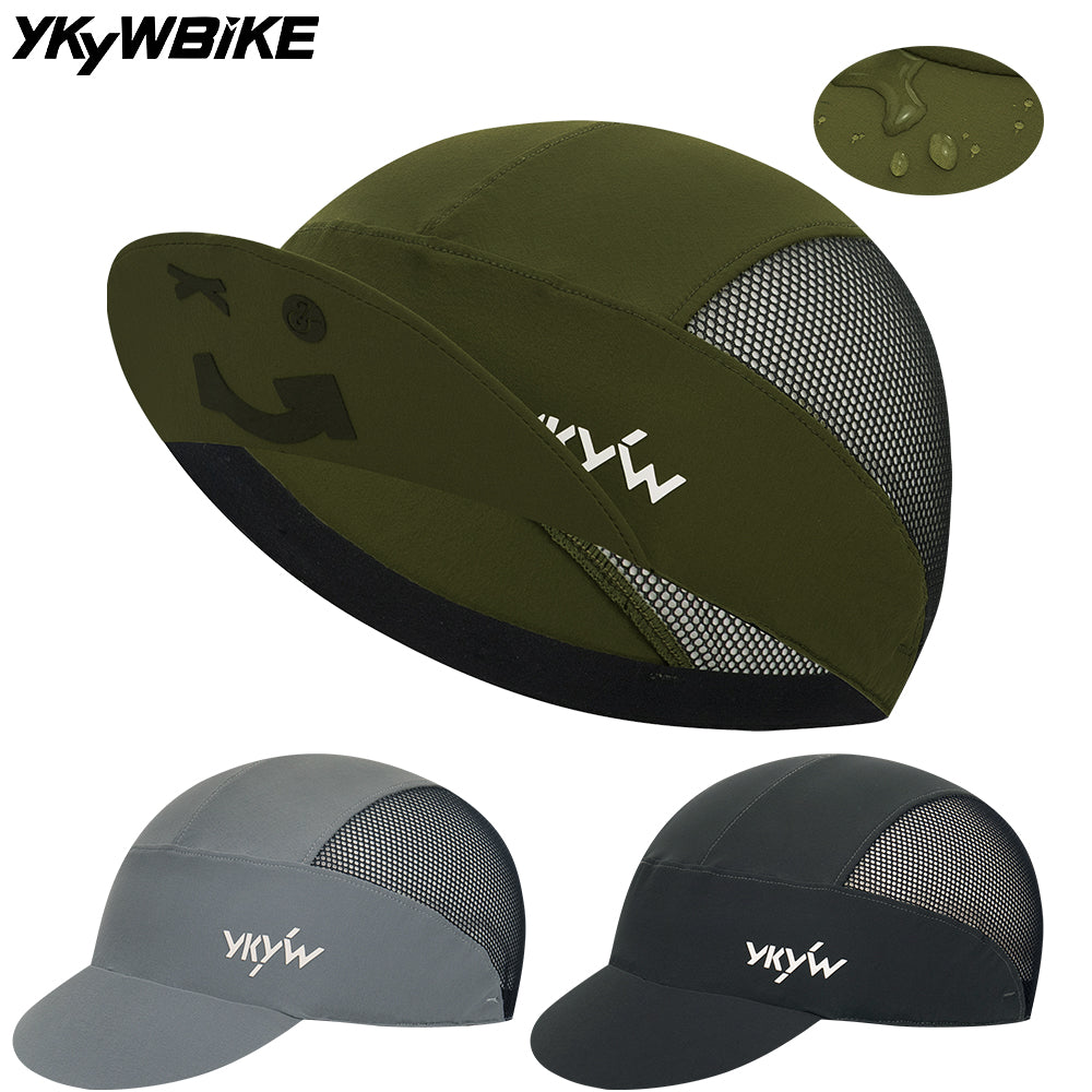 YKYWBIKE 2025 Cycling Caps Outdoors Sports Caps Road Bike Bicycle Cap Breathable Mesh Reflective Lightweight Short Brim