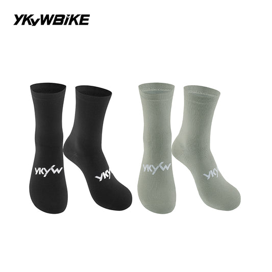 YKYWBIKE 2025 Cycling Socks 6 Color Pro Racing Aero Spoke Sports Socks Wider Non-Slip Stripe Road Bike MTB Socks Outdoors Bicycle Socks