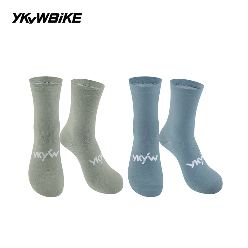 YKYWBIKE 2025 Cycling Socks 6 Color Pro Racing Aero Spoke Sports Socks Wider Non-Slip Stripe Road Bike MTB Socks Outdoors Bicycle Socks