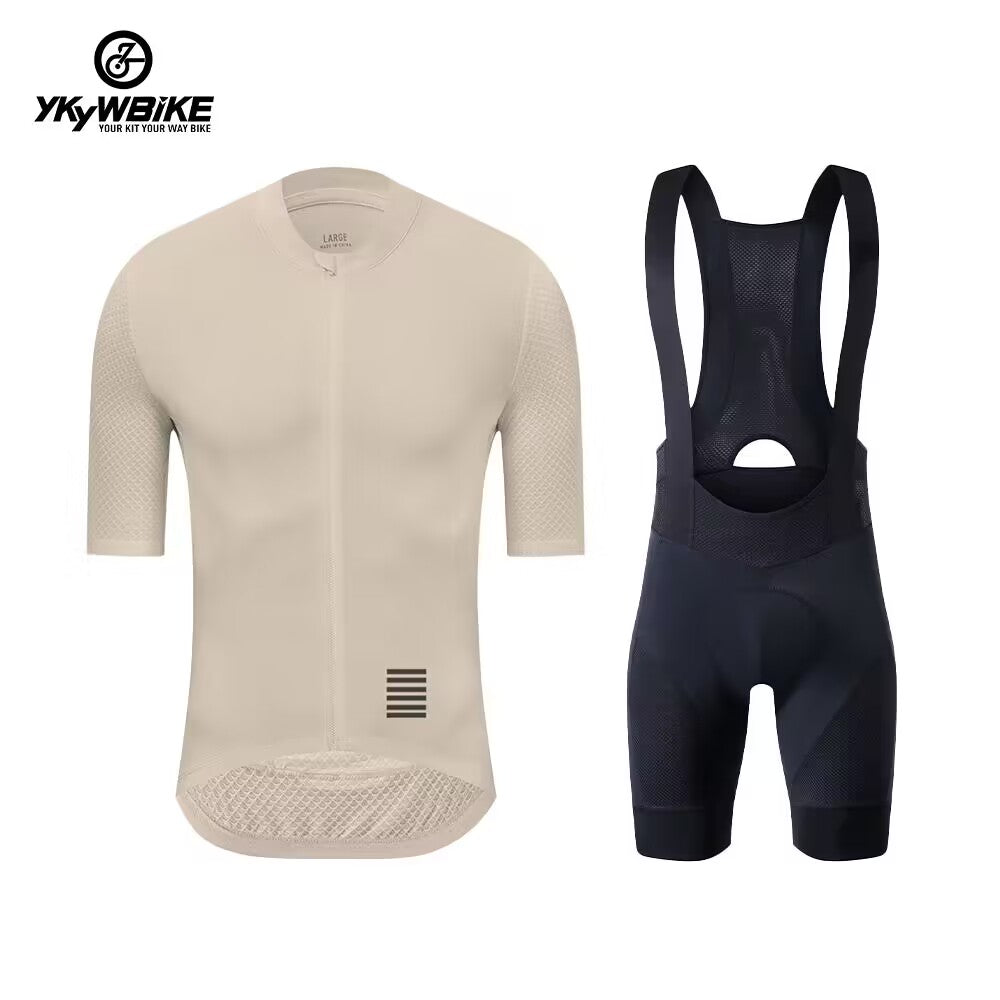 YKYW Men's Cycling Jersey Set Breathable Back Pocket Reflective