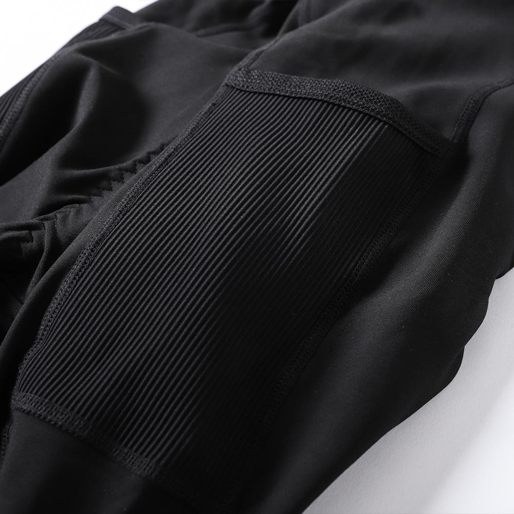 YKYW Women’s Cycling Bib Long Pants Winter 5-15°C 7H Ride Belgian Sponge Pad Thermal with 2 Pockets Black