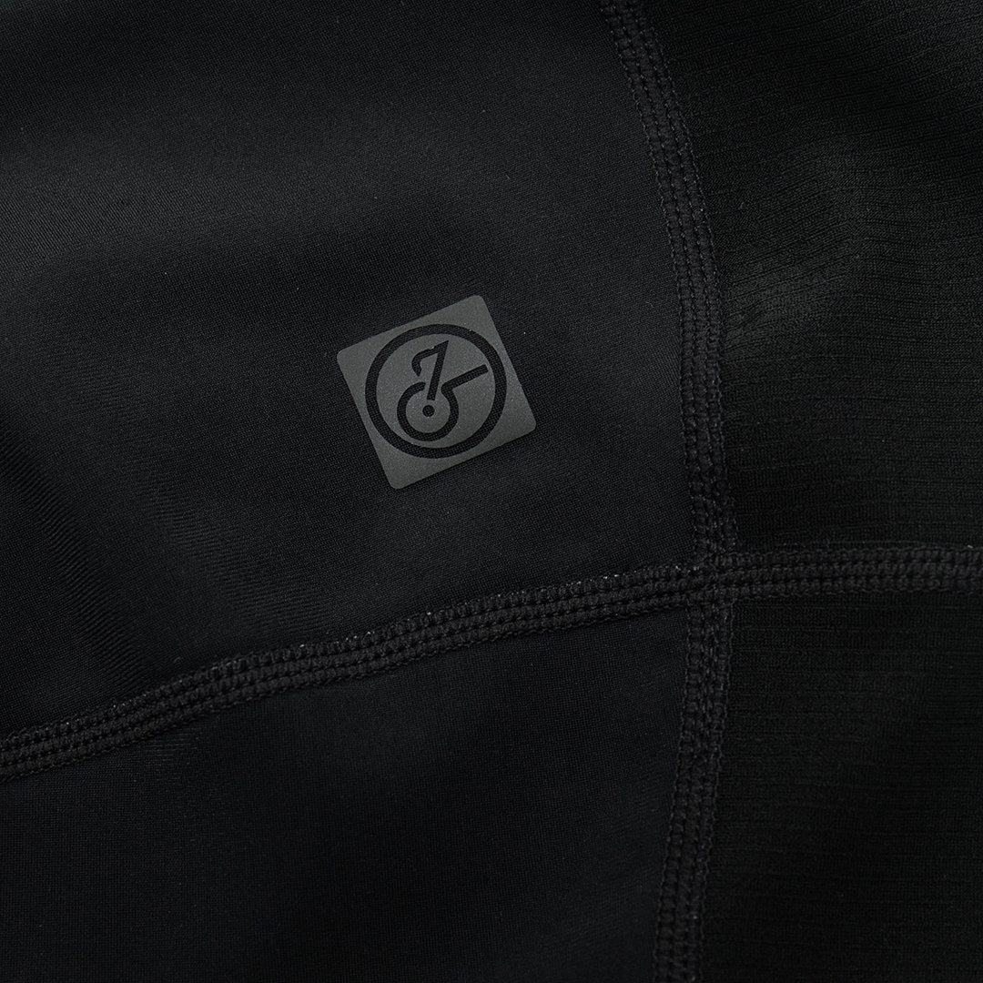 YKYW Pro Team Cycling Leg Sleeves Italian MITI Fabric Lightweight Breathable Antibacterial Windproof & Waterproof Wicking Black