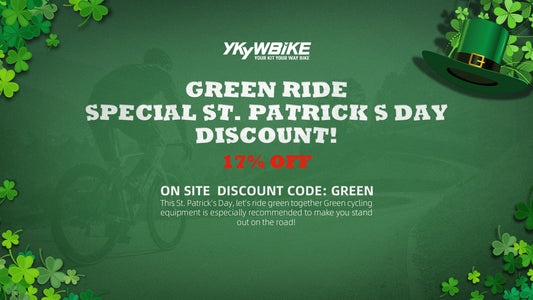 Celebrate St. Patrick's Day☘YKYW Cycling Clothing Brand Sitewide 17% Discount🔥💚