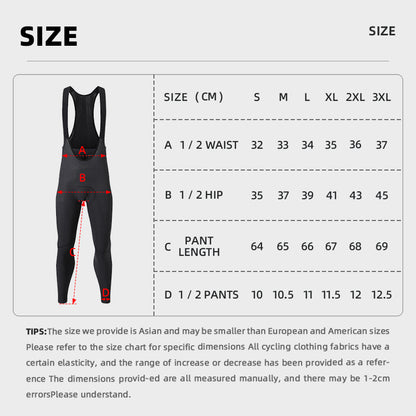 YKYW Men's Diamond-Grid Cycling Bib Tights 120kg/m³ Pad