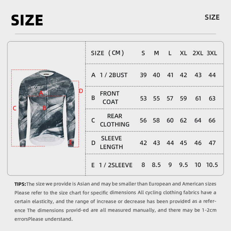 YKYWBIKE 2026 Men Cycling Jersey Long Full Sleeve Road Bike Long Shirt Bicycle Top Jersey MTB Maillot Ciclismo Clothing