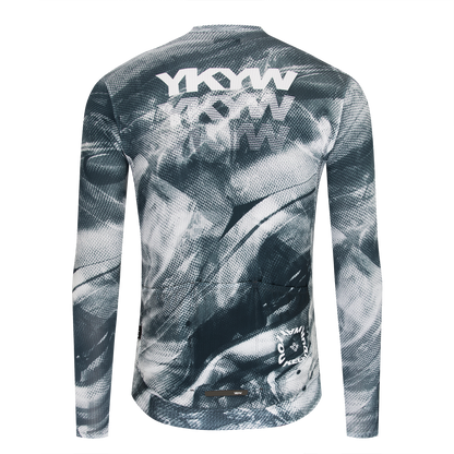 YKYWBIKE 2026 Men Cycling Jersey Long Full Sleeve Road Bike Long Shirt Bicycle Top Jersey MTB Maillot Ciclismo Clothing