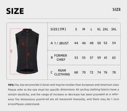 YKYWBIKE Men's Cycling Gilet Waterproof Windproof 10-20°C Bicycle Sleeveless Tops Thermal Fleece Vest YKK Road Bike MTB Gilet
