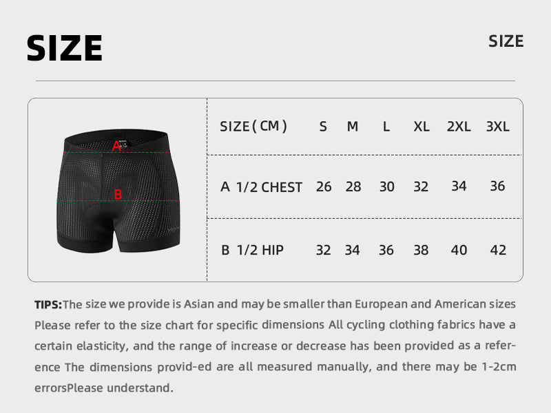 YKYWBIKE Cycling Underwear 200kg/m³ Sponge Padding 8-Hour Ride Support Bike Shorts Liner Under Shorts