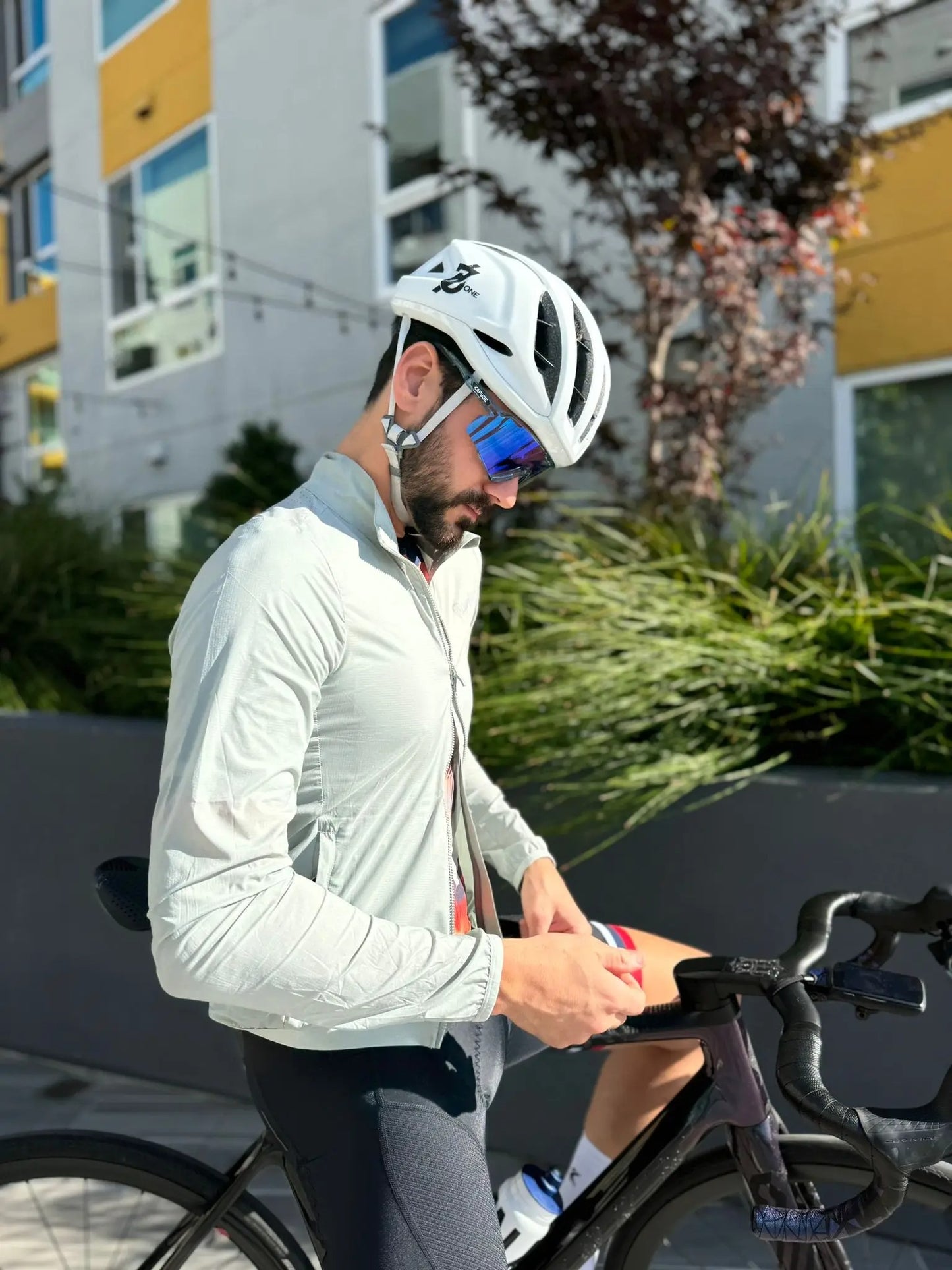 YKYW Men Windproof Waterproof Long Sleeve Cycling Jacket YKK Double Zipper Breathable MTB Bike Clothing Tops Pro Team Jersey