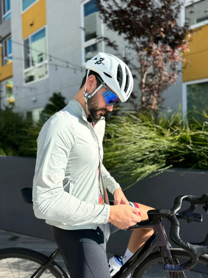 YKYW Men Windproof Waterproof Long Sleeve Cycling Jacket YKK Double Zipper Breathable MTB Bike Clothing Tops Pro Team Jersey