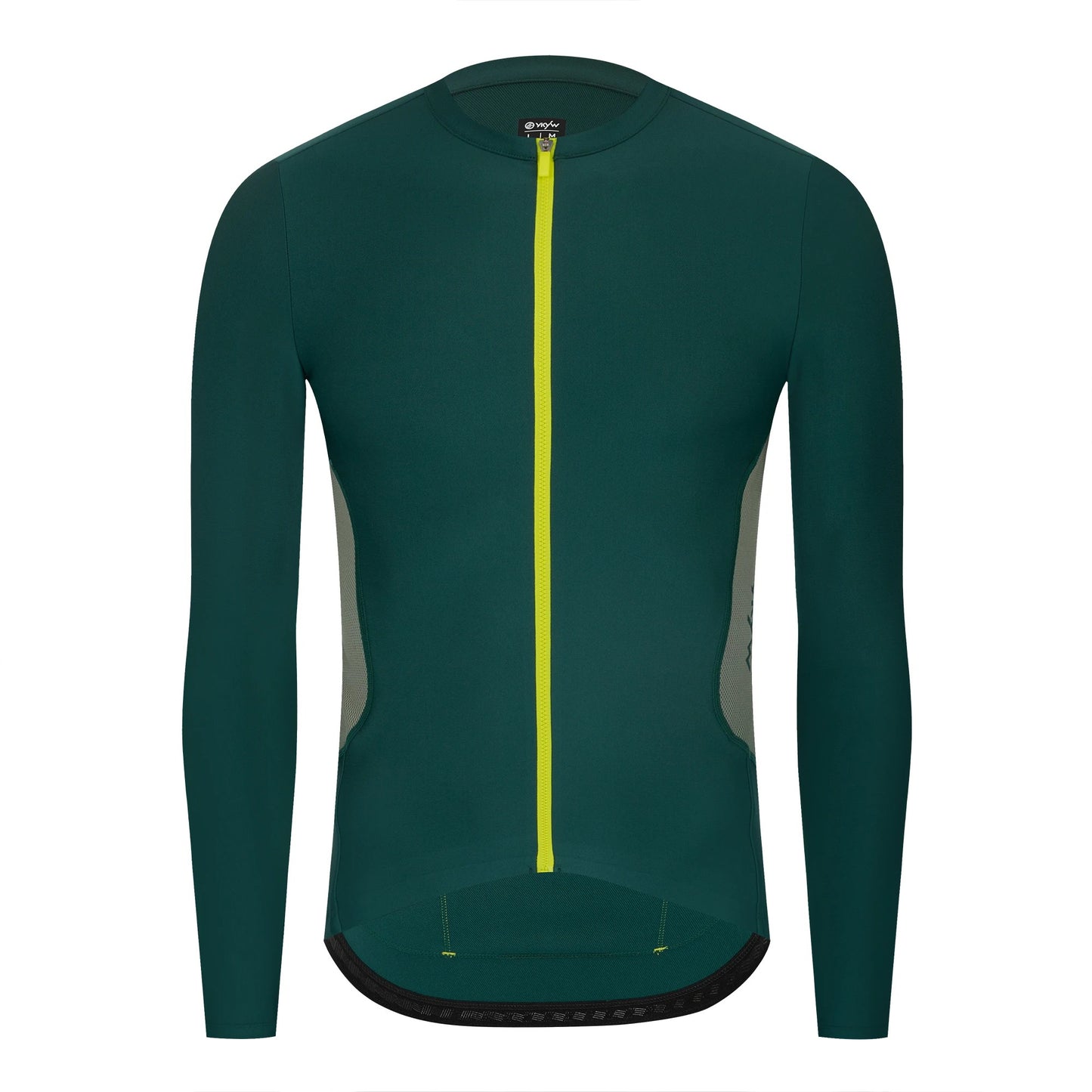 YKYWBIKE Men's Cycling Jersey Long Sleeve 15-25°C Spring Fall Ultra-Thin Fleece Road Bike Shirt Bicycle Jersey Pro MTB Clothing