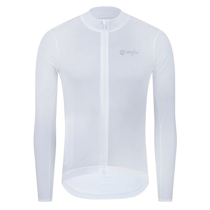 YKYW Men Windproof Waterproof Long Sleeve Cycling Jacket YKK Double Zipper Breathable MTB Bike Clothing Tops Pro Team Jersey