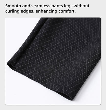 YKYW Men's Diamond-Grid Cycling Bib Tights 120kg/m³ Pad