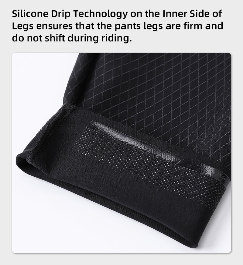 YKYW Men's Diamond-Grid Cycling Bib Tights 120kg/m³ Pad