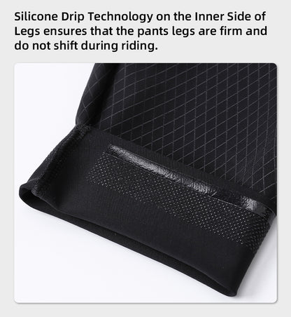 YKYW Men's Diamond-Grid Cycling Bib Tights 120kg/m³ Pad