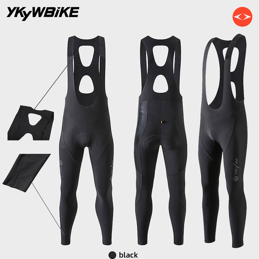 YKYWBIKE Men Cycling Bib Tight Italy Interface Padding 7 Hours Riding Road Bike Bibs Pants Seamless Spring Bicycle Long Bib
