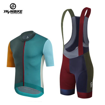 YKYW 2024 Men’s Cycling Set Moisture Wicking Quick Dry Multiple ColorJersey and 5H Padded Tights Color Bib Shorts 6 Perfect Combinations