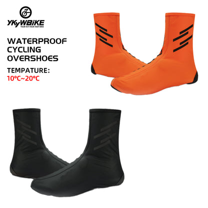 YKYW MTB Cycling Pro Team & Classic Shoes Covers Winter 10-20°C Ultra-high-tech Rainproof Windproof Keep Warm Reflective Breathable Resilient 4 Colors