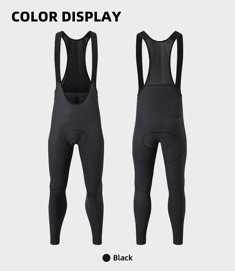 YKYW Men's Diamond-Grid Cycling Bib Tights 120kg/m³ Pad