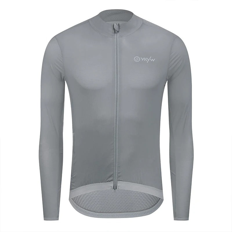 YKYW Men Windproof Waterproof Long Sleeve Cycling Jacket YKK Double Zipper Breathable MTB Bike Clothing Tops Pro Team Jersey