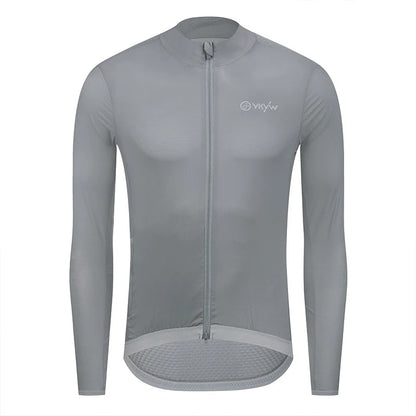 YKYW Men Windproof Waterproof Long Sleeve Cycling Jacket YKK Double Zipper Breathable MTB Bike Clothing Tops Pro Team Jersey