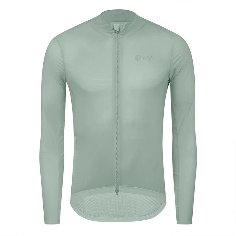 YKYW Men Windproof Waterproof Long Sleeve Cycling Jacket YKK Double Zipper Breathable MTB Bike Clothing Tops Pro Team Jersey