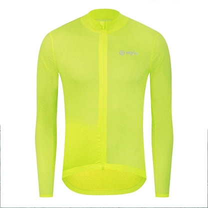 YKYW Men Windproof Waterproof Long Sleeve Cycling Jacket YKK Double Zipper Breathable MTB Bike Clothing Tops Pro Team Jersey