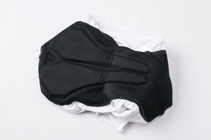 YKYW  Men’s Cycling Bib Shorts Elastic Performance 5H Padded Tights Black+Striped Ribbon