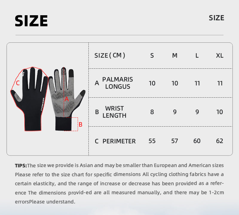 YKYW WarmEase Fleece Cycling Gloves