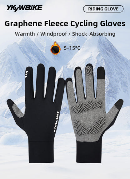 YKYW WarmEase Fleece Cycling Gloves