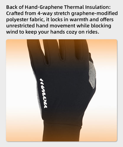 YKYW WarmEase Fleece Cycling Gloves
