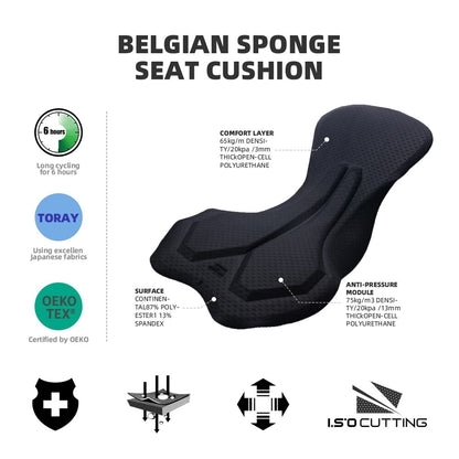 YKYW Men’s Cycling Bib Shorts Elastic Performance 6H Padded Tights Olivegreen Blue Black Darkblue Darkgray Color Bicycle Bib Shorts