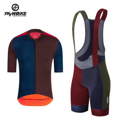 YKYW 2024 Men’s Cycling Set Moisture Wicking Quick Dry Multiple ColorJersey and 5H Padded Tights Color Bib Shorts 6 Combinations