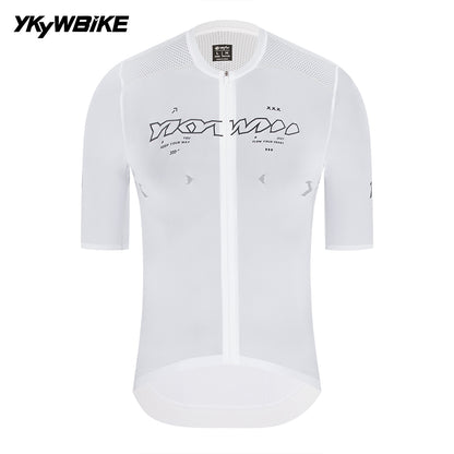 YKYWBIKE Unisex Cycling Jersey Pro Elite Race Road Bike Shirt Carvico Men Women Bicycle Jersey Short Sleeve Summer Maillot