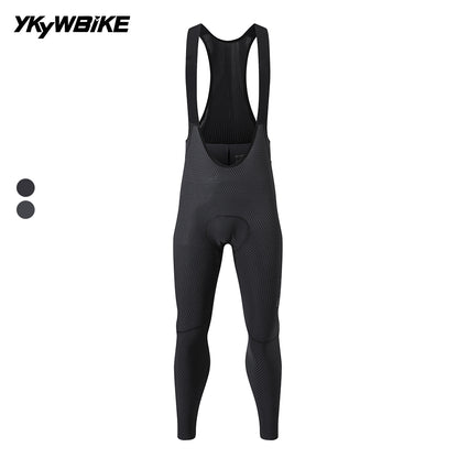 YKYW Men's Diamond-Grid Cycling Bib Tights 120kg/m³ Pad