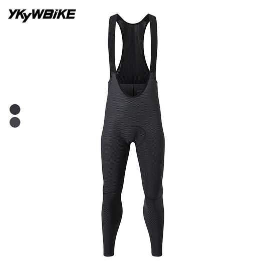 YKYW Men's Diamond-Grid Cycling Bib Tights 120kg/m³ Pad