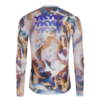 YKYWBIKE 2026 Men Cycling Jersey Long Full Sleeve Road Bike Long Shirt Bicycle Top Jersey MTB Maillot Ciclismo Clothing