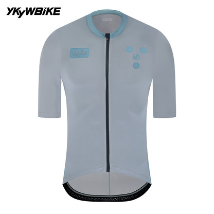 YKYWBIKE Men's Cycling Jersey 5 Pockets Summer Short Sleeve Road Bike Jersey MTB Bicycle Shirt Pro Riding Clothing