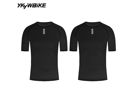 YKYW Men's Cycling Base Layers 2-Pack Set Pro Cool Mesh Superlight Breathable 
