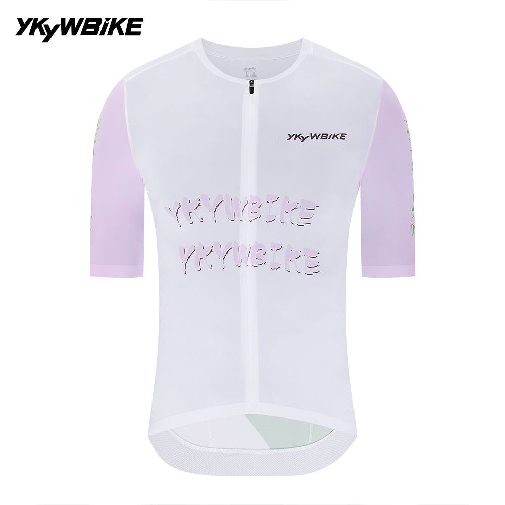 YKYWBIKE Men's Cycling Jersey Breeze Lite Quick Dry Breathable Road Bike MTB Maillot Seamless Summer Bicycle Short Sleeve Shirt