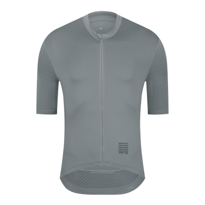YKYW Men’s Summer Cycling Jersey, Breathable & Reflective, Road Bike Shirt with Back Pockets