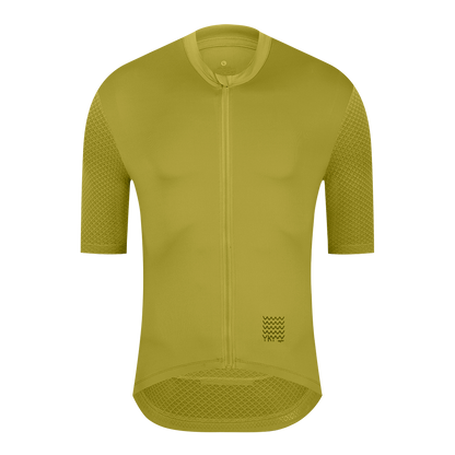 YKYW Men’s Summer Cycling Jersey, Breathable & Reflective, Road Bike Shirt with Back Pockets