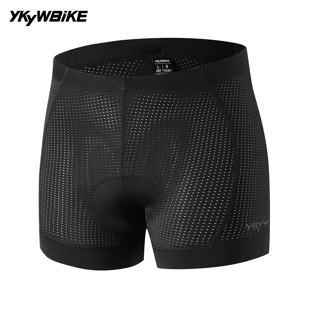 YKYWBIKE Cycling Underwear 200kg/m³ Sponge Padding 8-Hour Ride Support Bike Shorts Liner Under Shorts