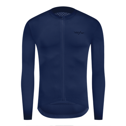 YKYW Men's PRO Team Aero Cycling Jersey Spring Summer 15-25℃ Long Sleeve Breathable YKK Zipper Design with 3+1 Pocket