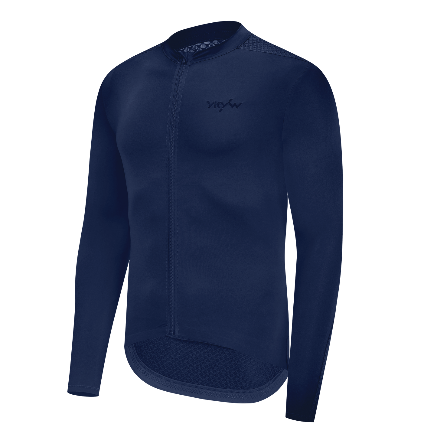 YKYW Men's PRO Team Aero Cycling Jersey Spring Summer 15-25℃ Long Sleeve Breathable YKK Zipper Design with 3+1 Pocket