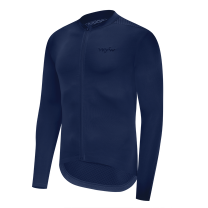 YKYW Men's PRO Team Aero Cycling Jersey Spring Summer 15-25℃ Long Sleeve Breathable YKK Zipper Design with 3+1 Pocket