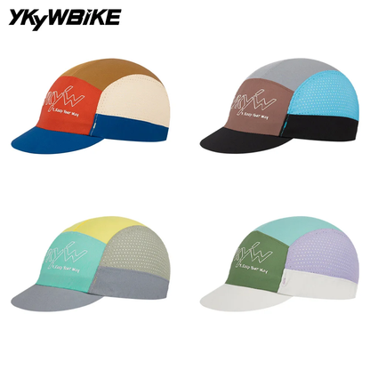 YKYWBIKE 2025 Cycling Caps Colorful Unisex Ventilated Outdoors Sports Caps Road Bike Hat Bicycle Cap MTB Running Caps Breathable